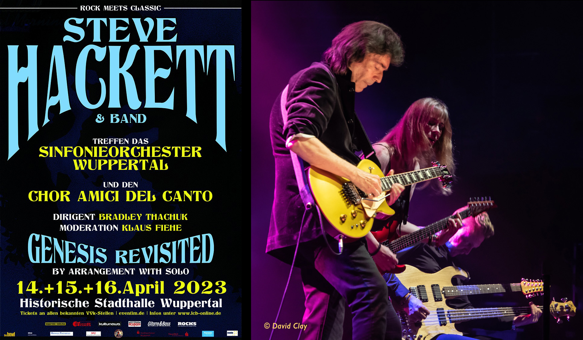 Amanda guesting ot Steve Hackett Wuppertal shows